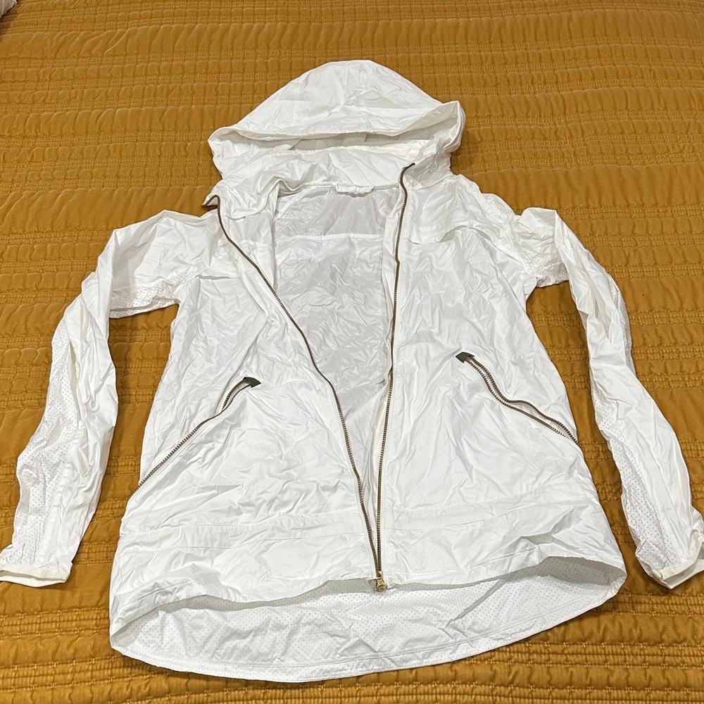 Lululemon Women's White Hooded Jacket